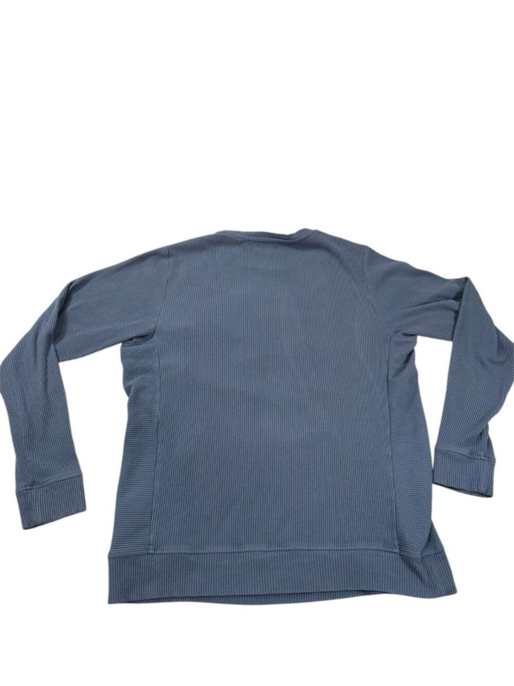 Tommy John Sweatshirt Mens Blue Size Large Ribbed Crew Neck Pullover - Picture 4 of 8